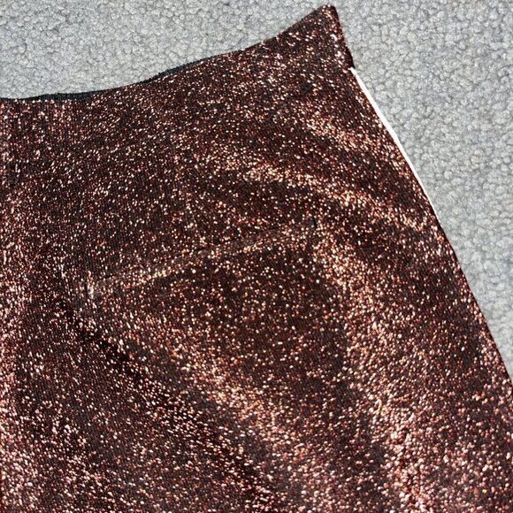 SCOTCH & SODA Metallic Bronze Bermuda Shorts w/ Racing Track Stripes EUC -Size S - Picture 7 of 16